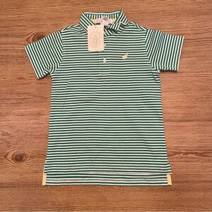 The Beaufort Bonnet Company Prim and Proper Polo Green and White